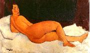 Amedeo Modigliani Nude, Looking Over Her Right Shoulder oil on canvas